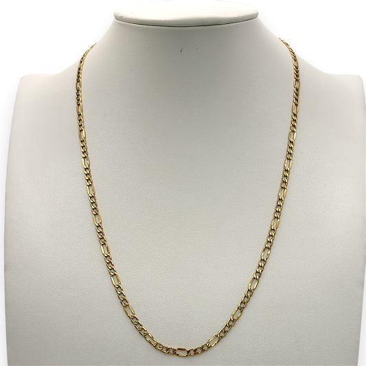 NZGD | 18ct Gold Everyday Aureo Figaro Chain 50cm