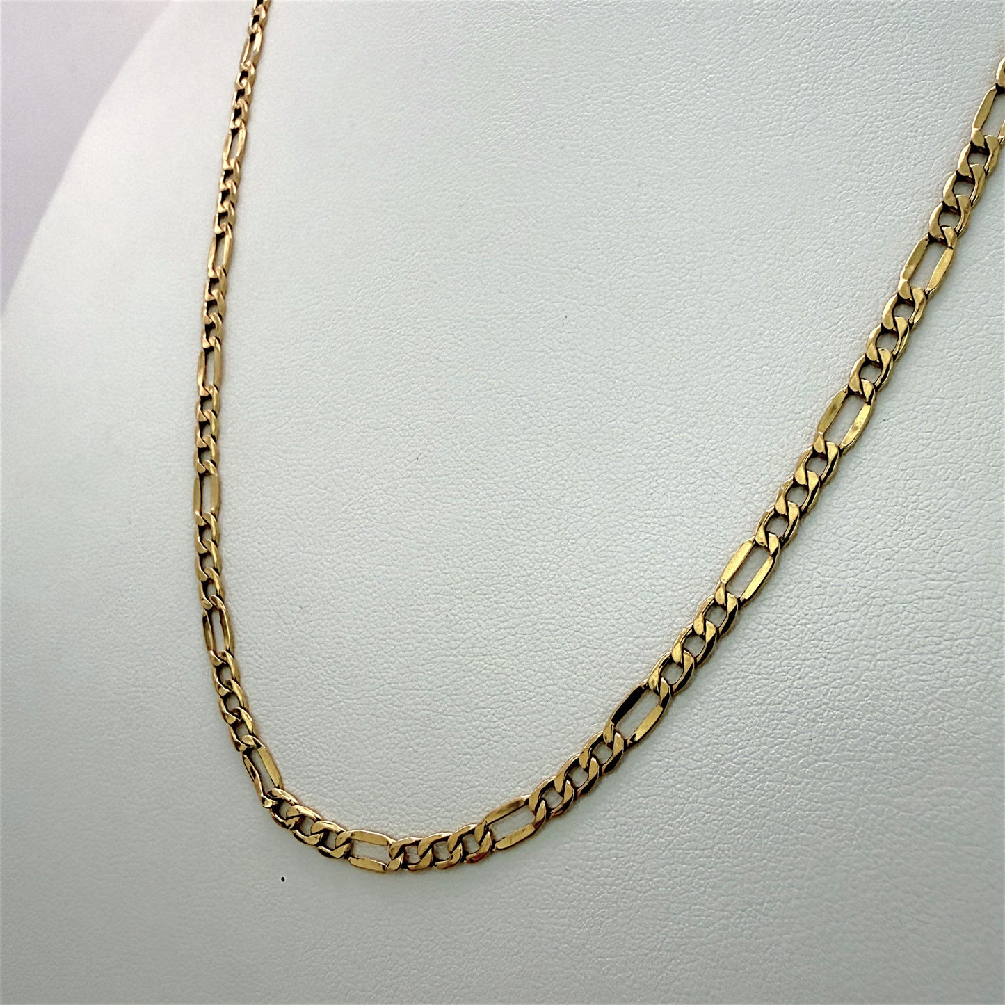 NZGD | 18ct Gold Everyday Aureo Figaro Chain 50cm