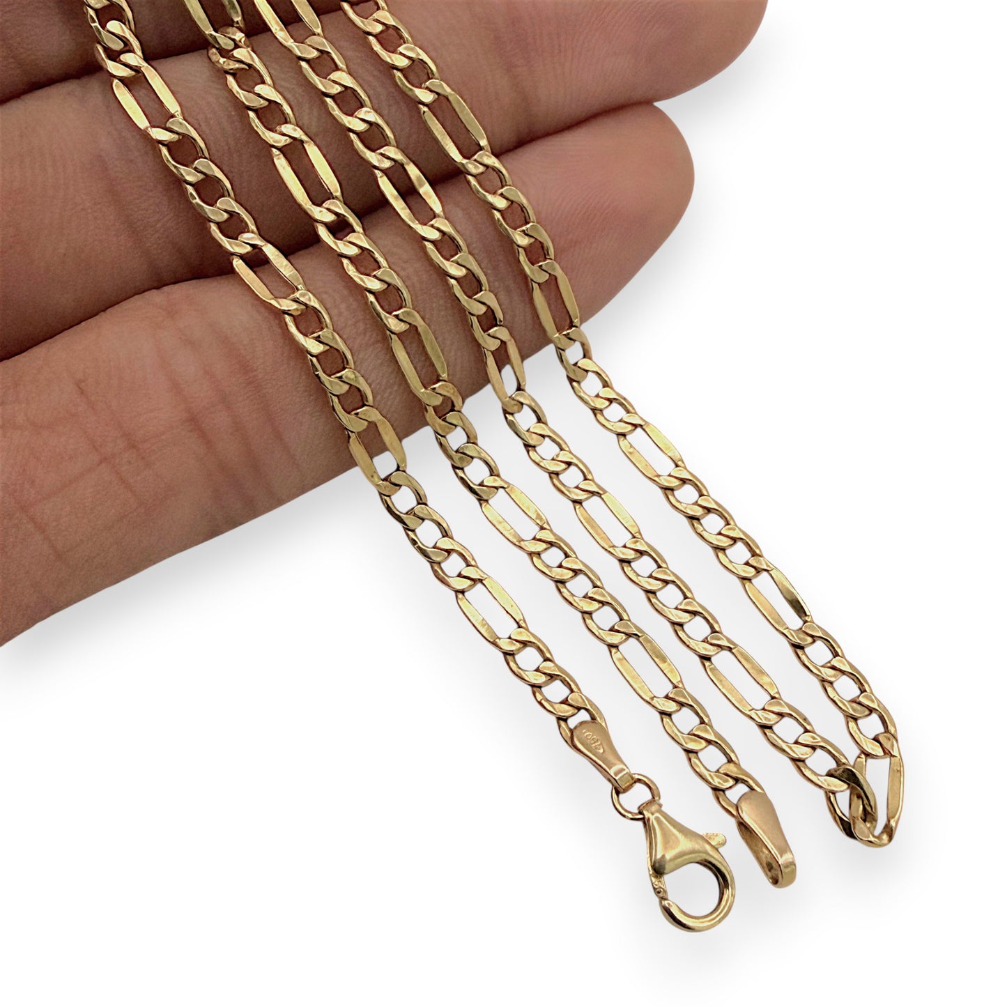 NZGD | 18ct Gold Everyday Aureo Figaro Chain 50cm