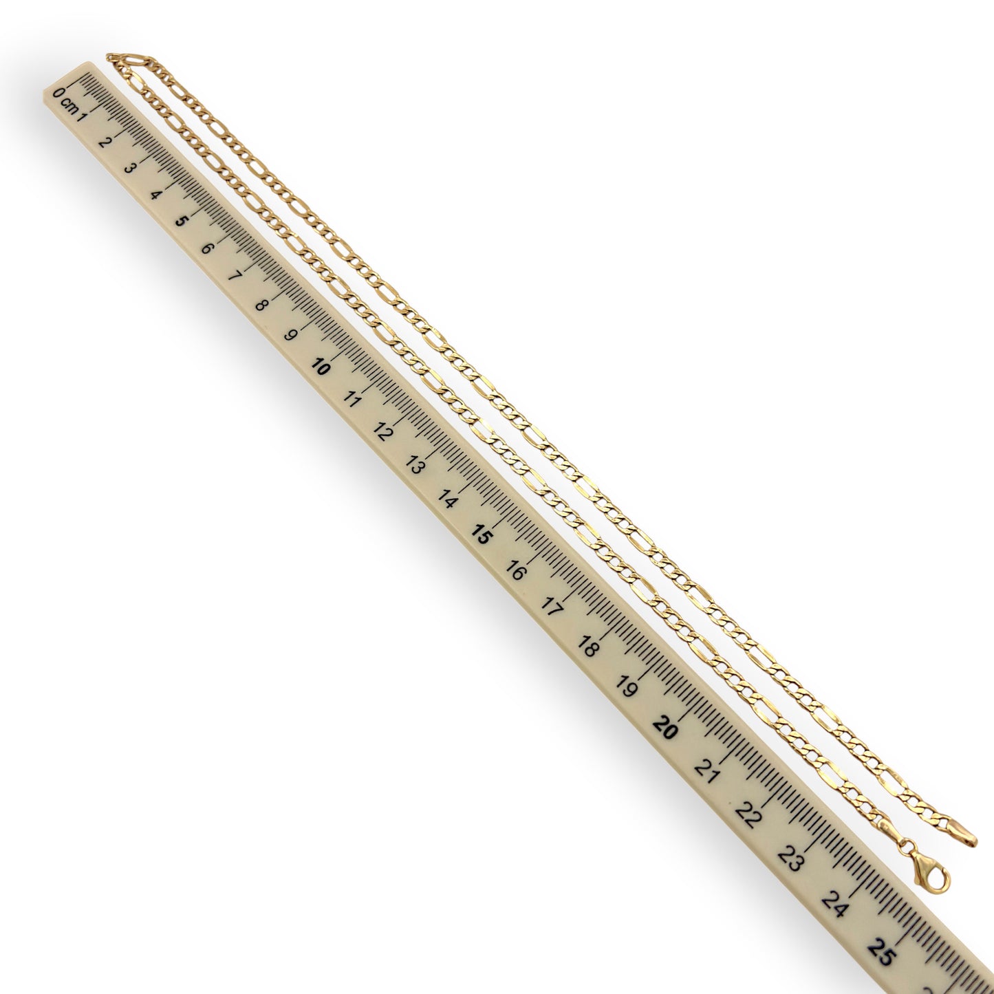 NZGD | 18ct Gold Everyday Aureo Figaro Chain 50cm