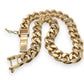 NZGD | 18ct Gold The Prestige Flat Curb Bracelet 18.5cm