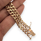 NZGD | 18ct Gold The Prestige Flat Curb Bracelet 18.5cm