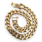 NZGD | 18ct Gold The Prestige Flat Curb Bracelet 18.5cm