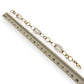 NZGD | 18ct Y/W Gold Sculpted Oval & Circle Link Bracelet 19.5cm