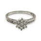 NZGD | 18ct Whtie Gold Whitefire Petal Ring Valuation $3,250