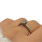 NZGD | 18ct Whtie Gold Whitefire Petal Ring Valuation $3,250