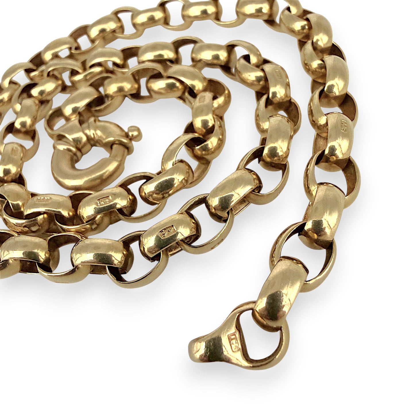 NZGD | 9ct Gold Timeless Belcher Luxe Chain 44cm