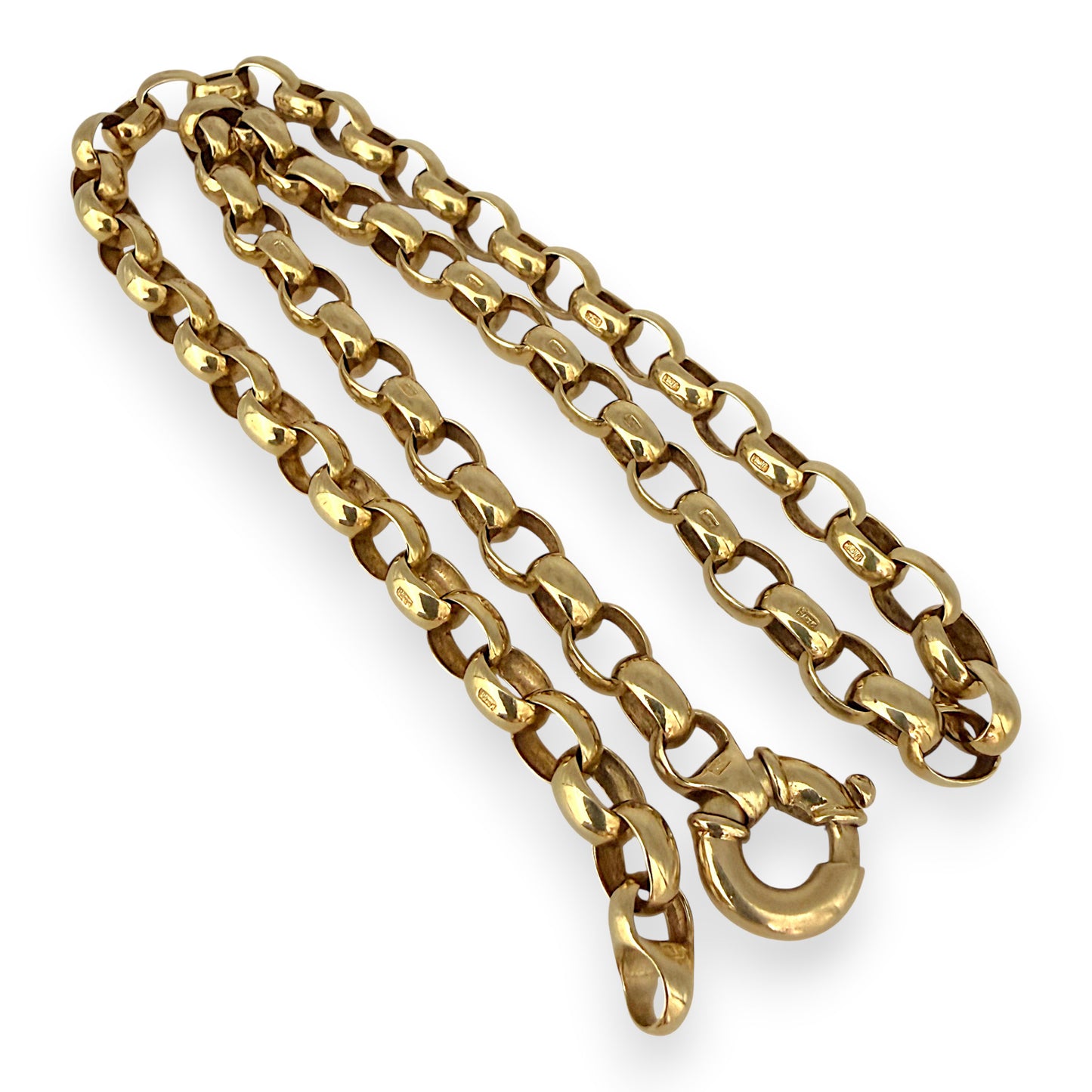NZGD | 9ct Gold Timeless Belcher Luxe Chain 44cm