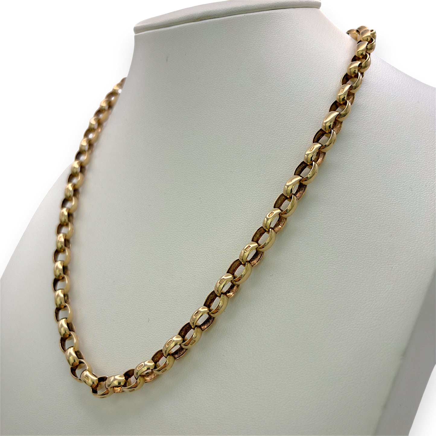 NZGD | 9ct Gold Timeless Belcher Luxe Chain 44cm