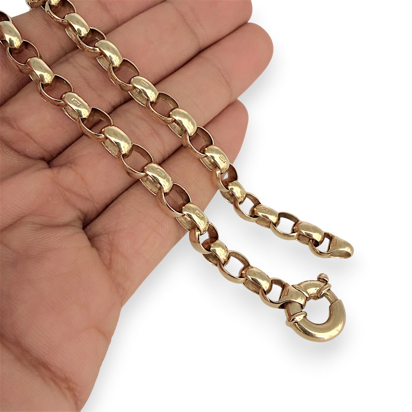 NZGD | 9ct Gold Timeless Belcher Luxe Chain 44cm