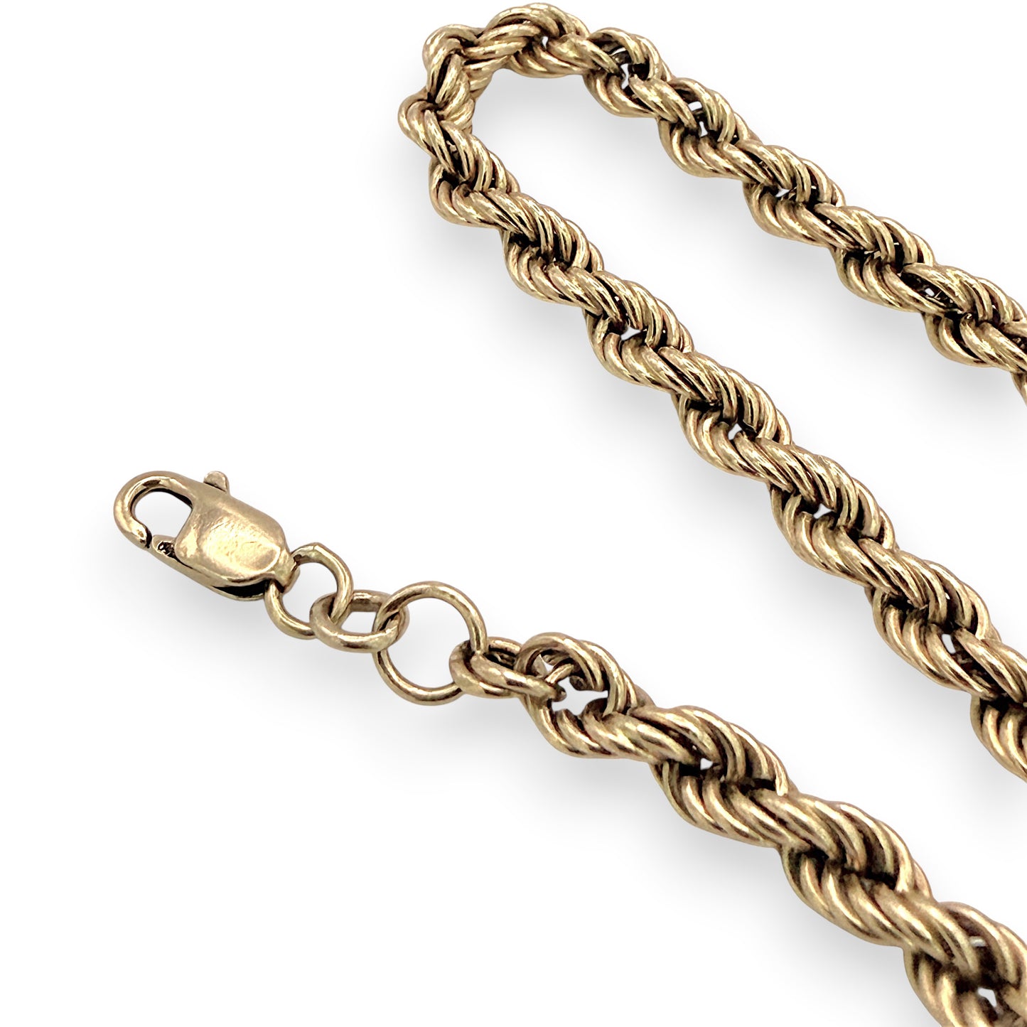NZGD | 18ct Gold Twisted Elegance Rope Bracelet 18cm