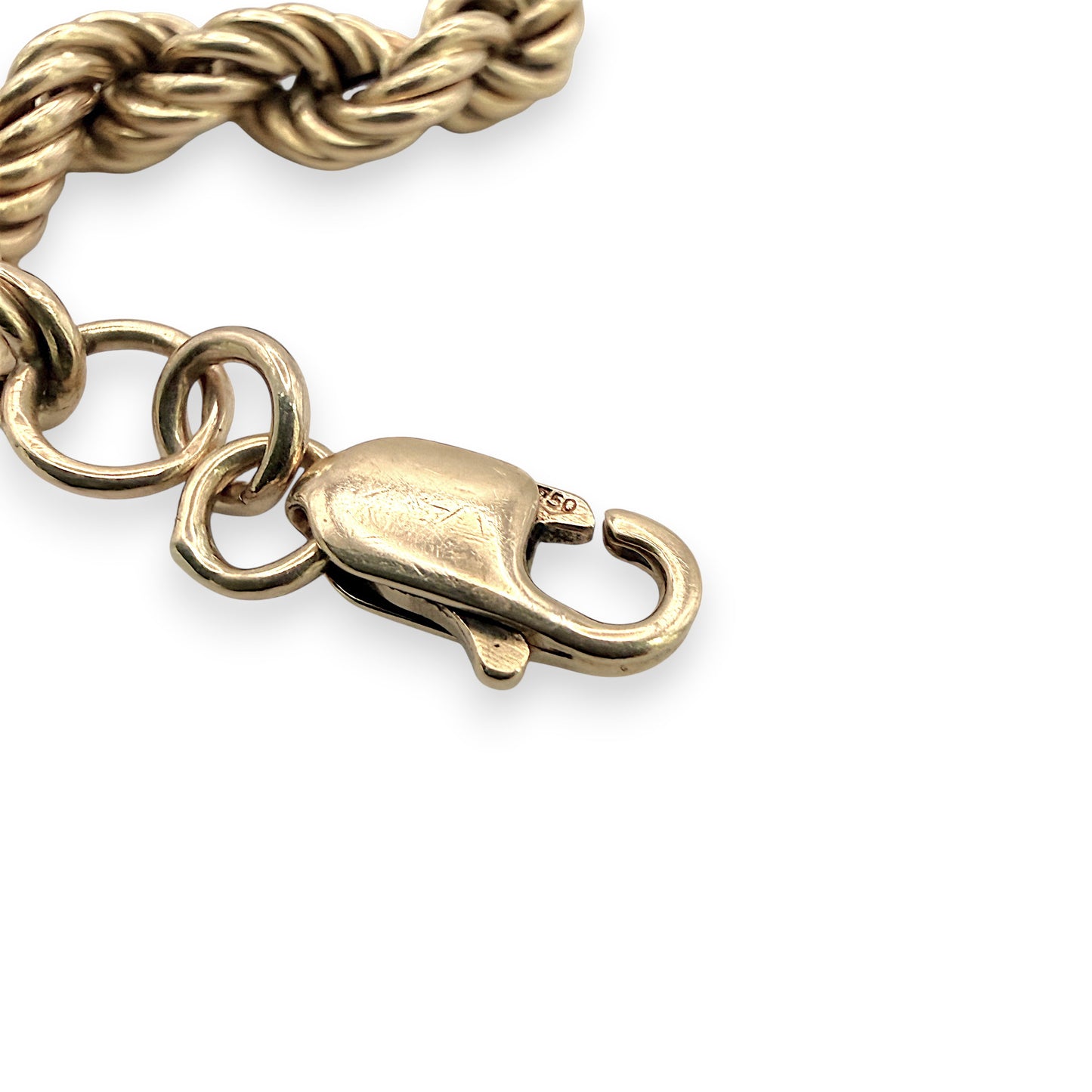 NZGD | 18ct Gold Twisted Elegance Rope Bracelet 18cm