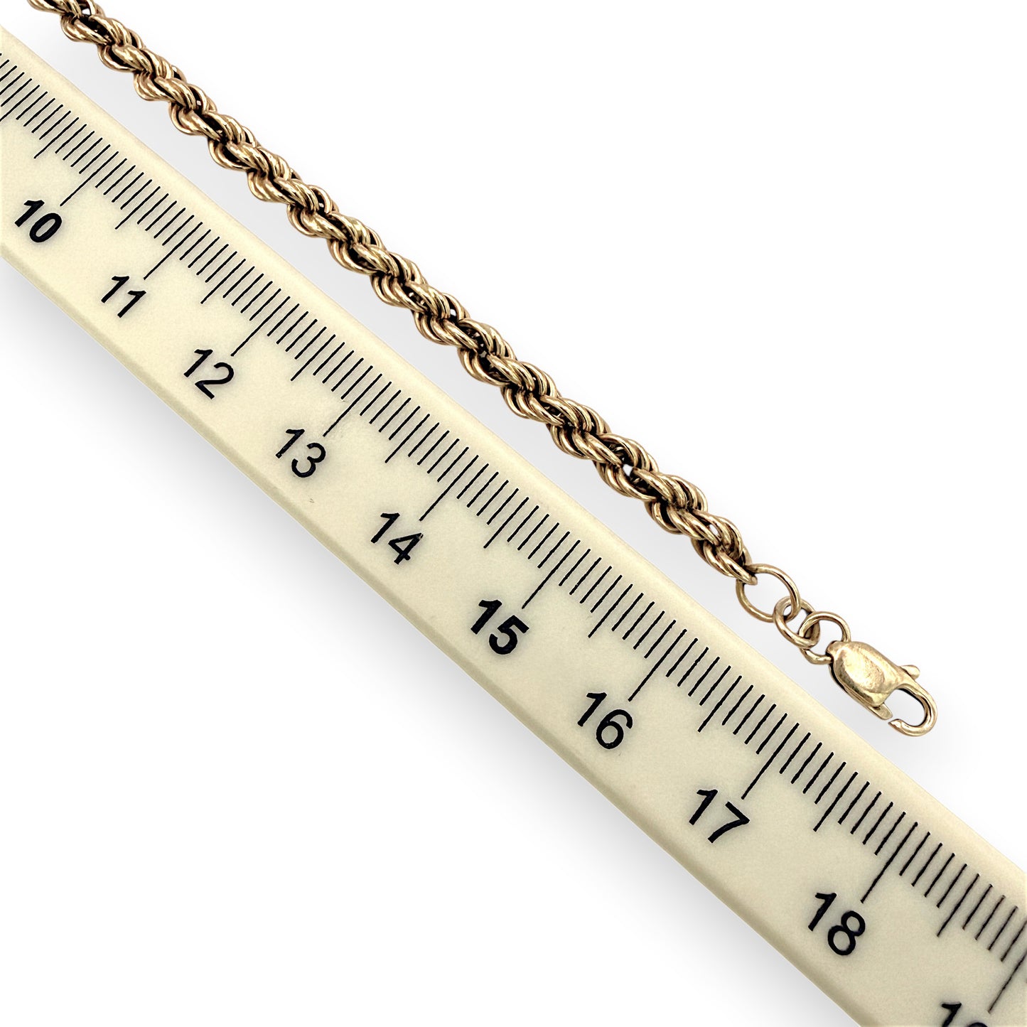 NZGD | 18ct Gold Twisted Elegance Rope Bracelet 18cm