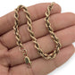 NZGD | 18ct Gold Twisted Elegance Rope Bracelet 18cm