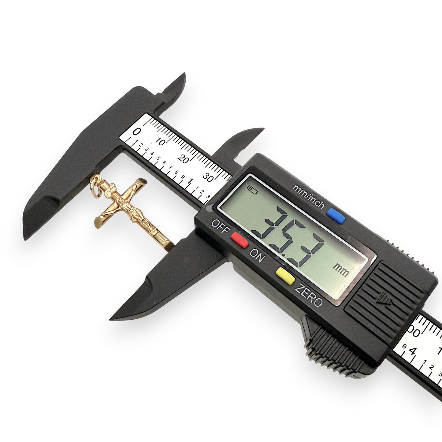 NZGD | 18ct Gold  UNOAERRE Crucifix of Faith 35.3mm