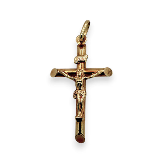 NZGD | 18ct Gold  UNOAERRE Crucifix of Faith 35.3mm