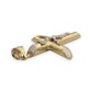 NZGD | 18ct Y/W Gold Two‑Tone Crucifix of Strength 34.6mm