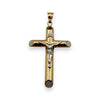NZGD | 18ct Y/W Gold Two‑Tone Crucifix of Strength 34.6mm