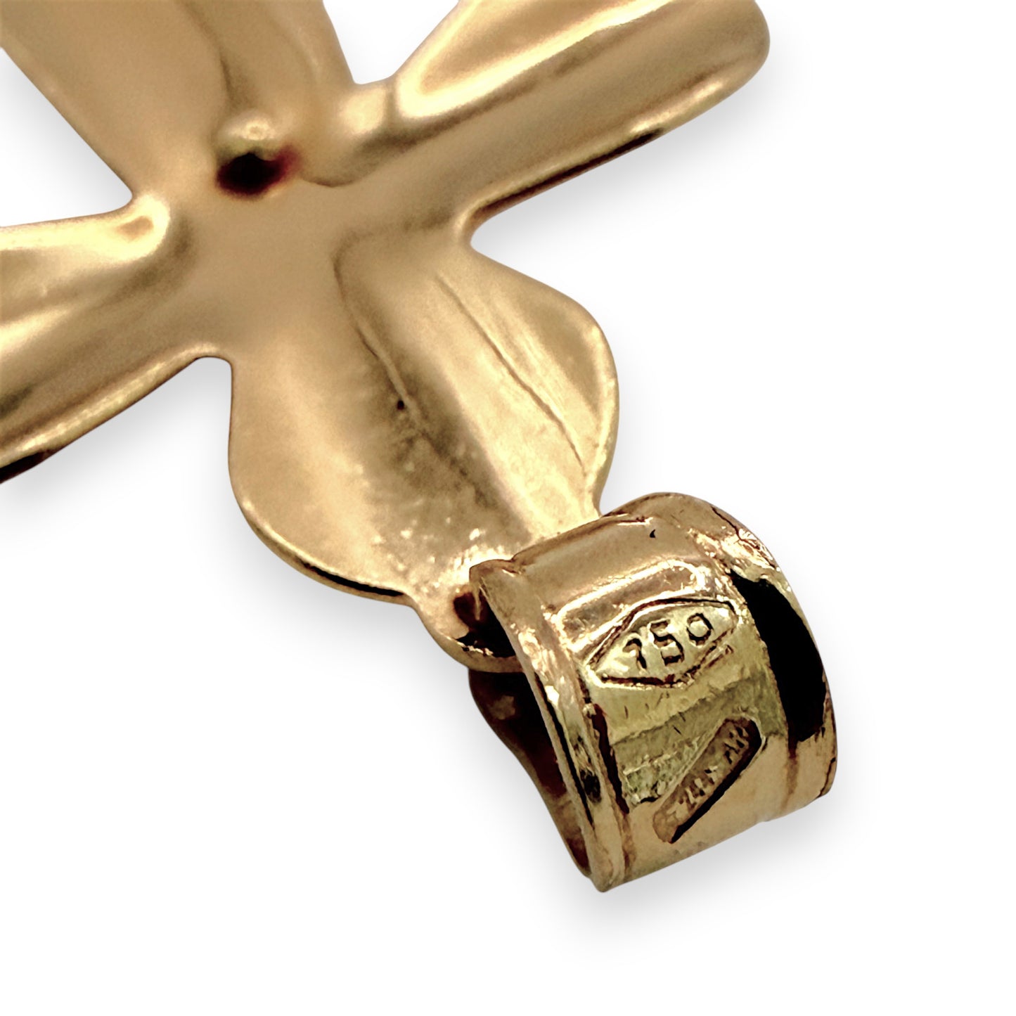 NZGD | 18ct Gold Eternal Light Crucifix Pendant 27.7mm