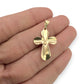 NZGD | 18ct Gold Eternal Light Crucifix Pendant 27.7mm