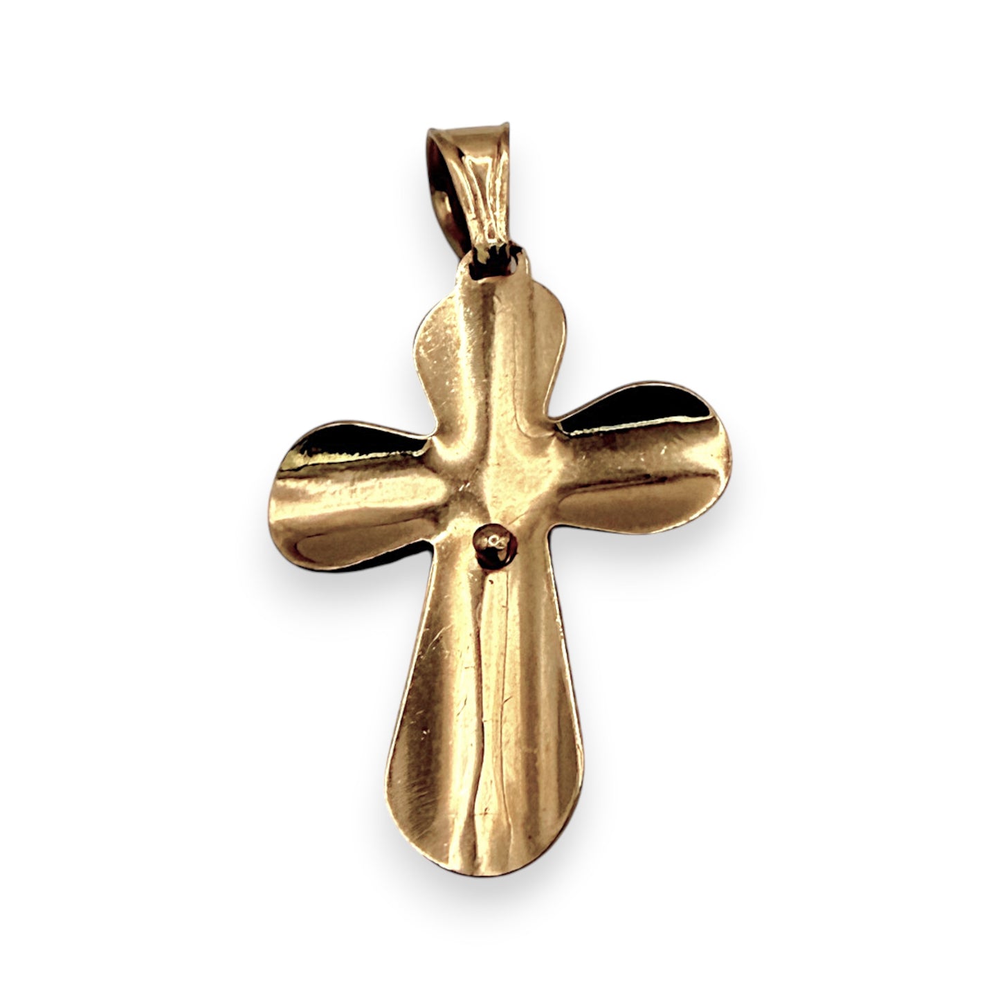 NZGD | 18ct Gold Eternal Light Crucifix Pendant 27.7mm