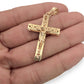 NZGD | 18ct Gold Grace Line Crucifix Pendant 36.8mm