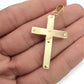 NZGD | 18ct Gold Grace Line Crucifix Pendant 36.8mm