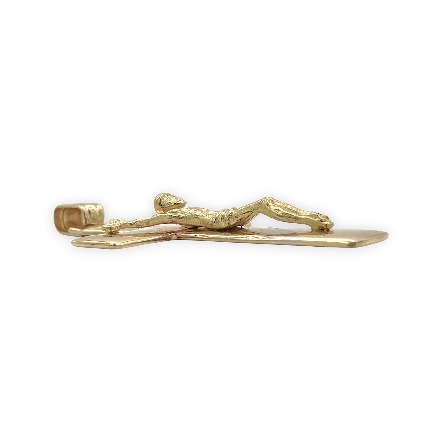 NZGD | 18ct Y/W/R Gold Tri‑Gold Crucifix – One of a Kind 34.00mm