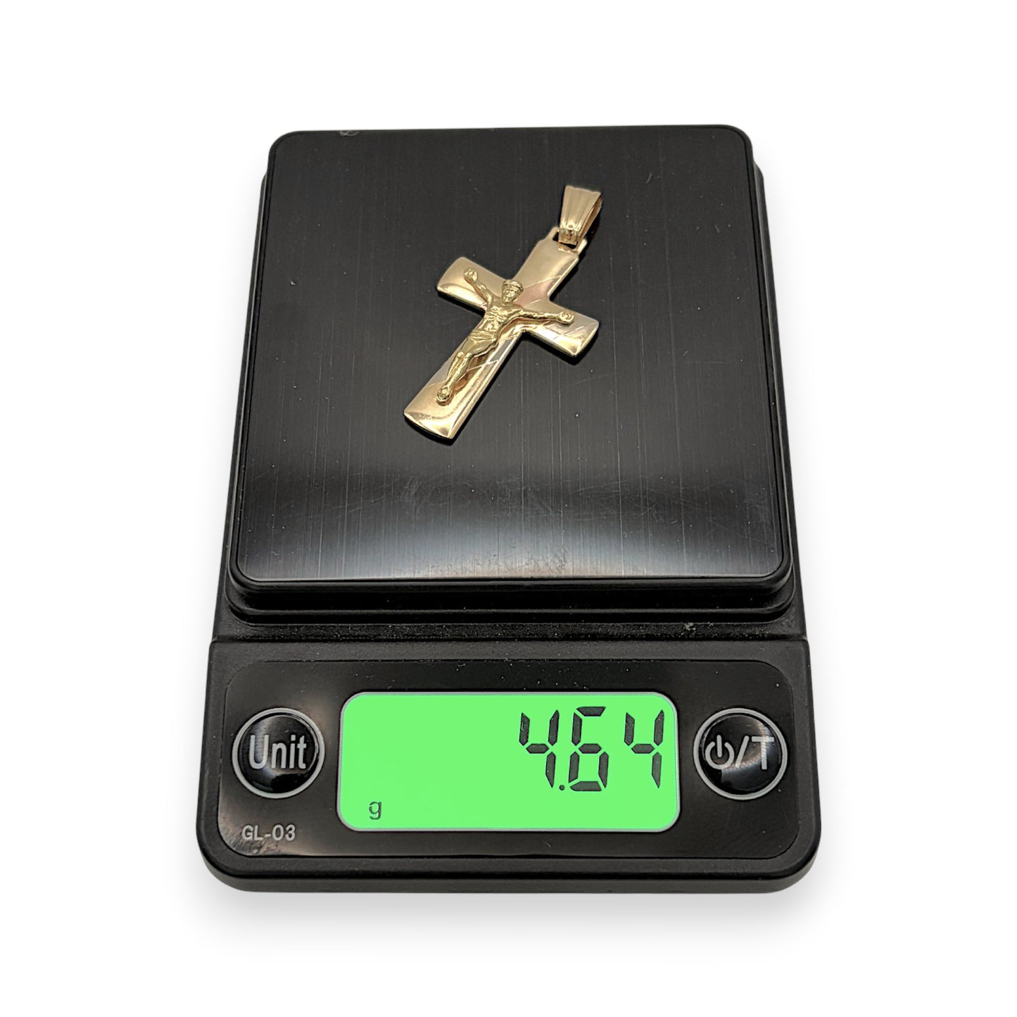 NZGD | 18ct Y/W/R Gold Tri‑Gold Crucifix – One of a Kind 34.00mm