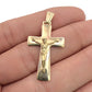 NZGD | 18ct Y/W/R Gold Tri‑Gold Crucifix – One of a Kind 34.00mm