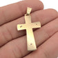 NZGD | 18ct Y/W/R Gold Tri‑Gold Crucifix – One of a Kind 34.00mm