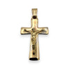 NZGD | 18ct Y/W/R Gold Tri‑Gold Crucifix – One of a Kind 34.00mm