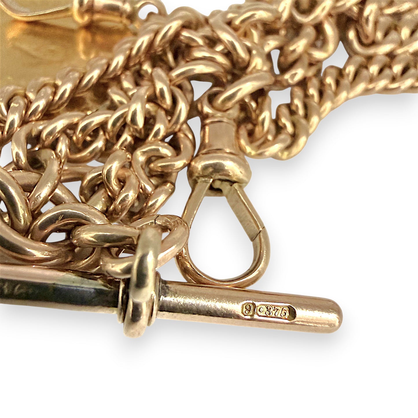 NZGD | 22ct 1904 Full Sovereign with 9ct Curb Chain with T Bar