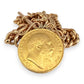 NZGD | 22ct 1904 Full Sovereign with 9ct Curb Chain with T Bar