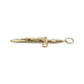 NZGD | 18ct Gold Golden Mercy Crucifix Pendant 53.5mm