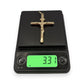 NZGD | 18ct Gold Golden Mercy Crucifix Pendant 53.5mm
