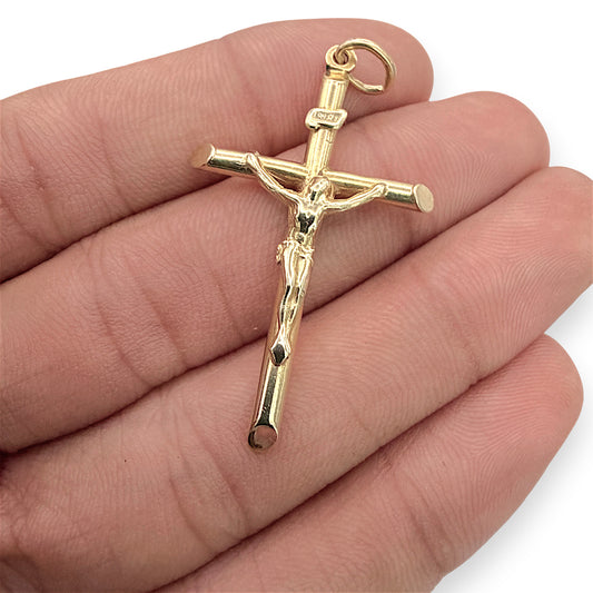 NZGD | 18ct Gold UNOAERRE Cross of Eternal Strength Pendant 44.5mm