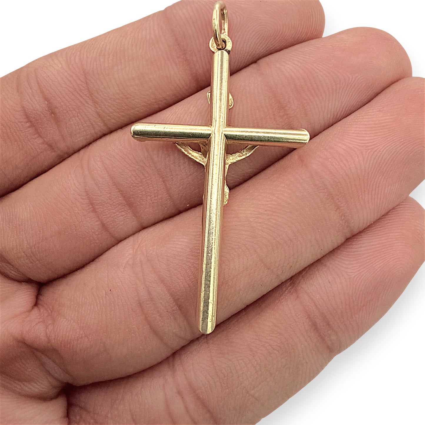 NZGD | 18ct Gold UNOAERRE Cross of Eternal Strength Pendant 44.5mm