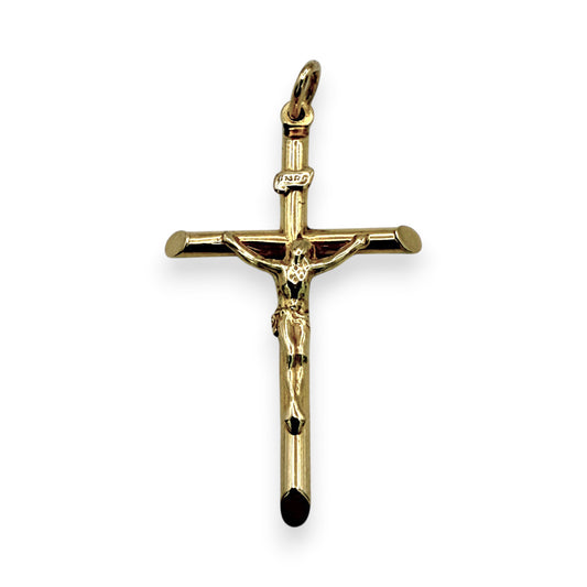 NZGD | 18ct Gold UNOAERRE Cross of Eternal Strength Pendant 44.5mm