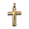 NZGD | 18ct Gold Radiant Faith Cross Pendant 3.81mm