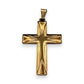 NZGD | 18ct Gold Radiant Faith Cross Pendant 3.81mm