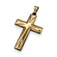 NZGD | 18ct Gold Radiant Faith Cross Pendant 3.81mm