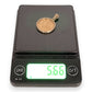 NZGD | 22ct Gold 1908 Edward VII half Sovereign in 9ct Pendant