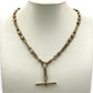NZGD | 9ct Gold Golden Era Vintage T‑Bar Chain & Bracelet