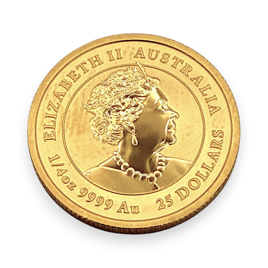 NZGD | 24ct Gold Coin 2023  ELIZABETH II AUSTRALIA 1/4oz - Rabbit