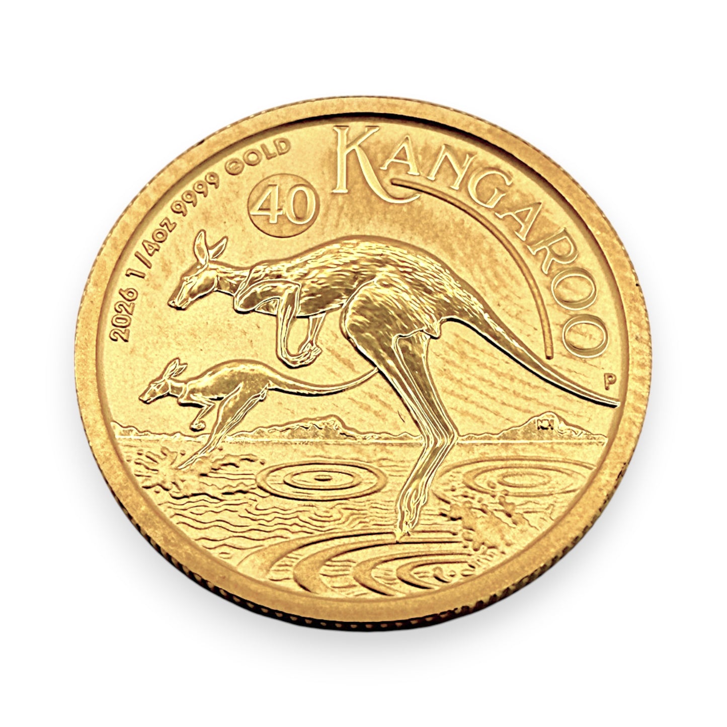 NZGD | 24ct Gold Coin 2026 CHARLES III AUSTRALIA 1/4oz - Kangaroo