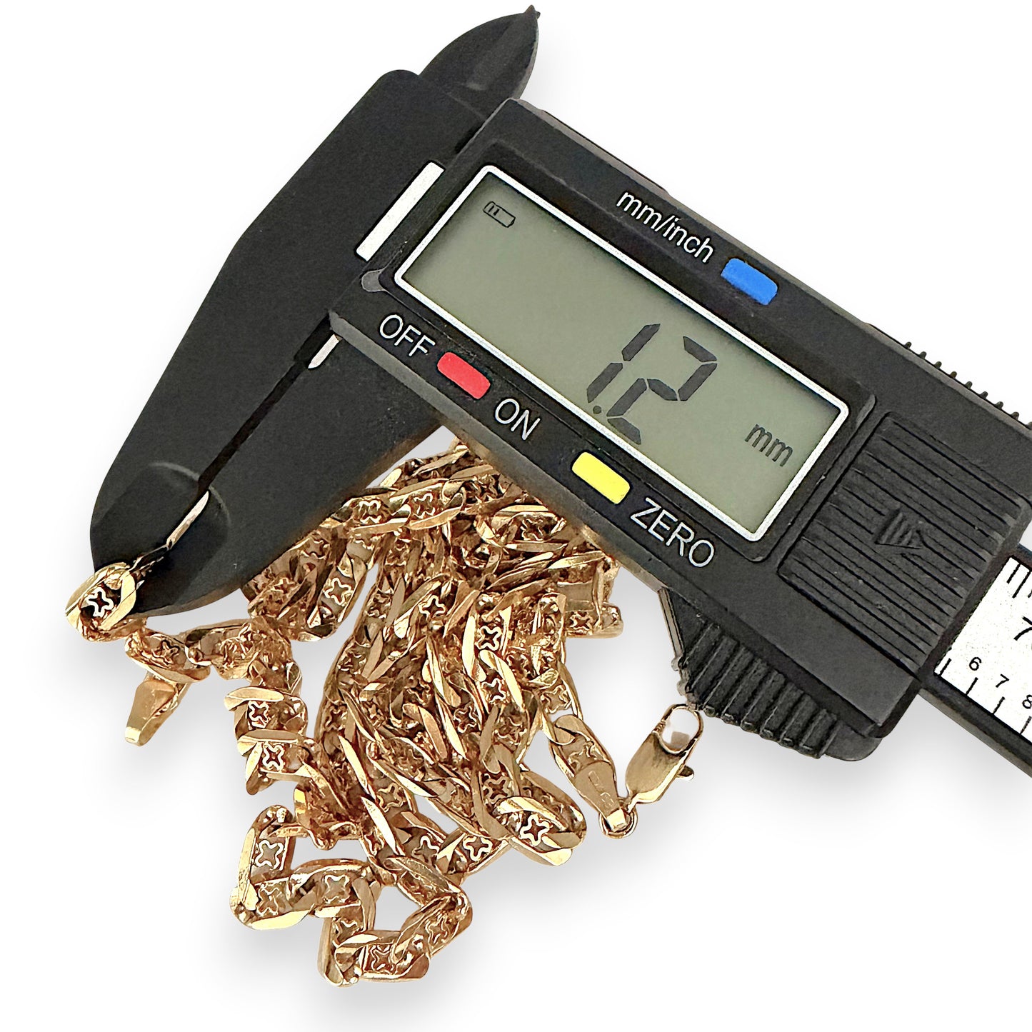 NZGD | 9ct Gold UNOAERRE Clover‑Link Signature Chain 84cm