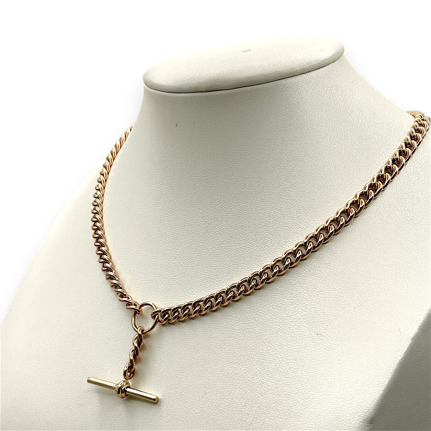 NZGD | 9ct Gold Vintage Heirloom T‑Bar Necklace Valuation $12,250