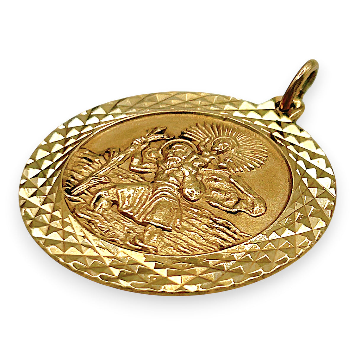 NZGD | 9ct Gold Saint Christopher Medallion Pendant
