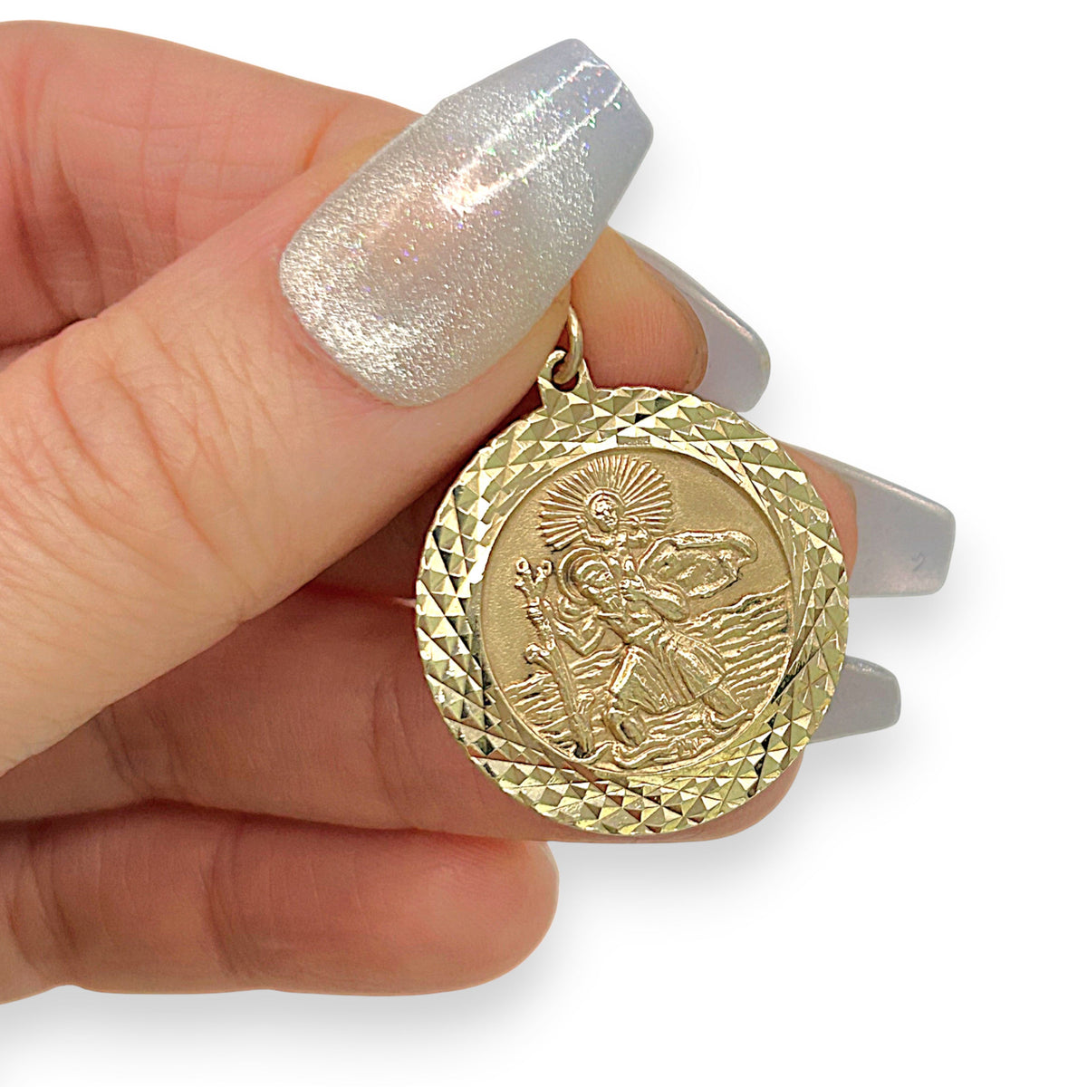 NZGD | 9ct Gold Saint Christopher Medallion Pendant